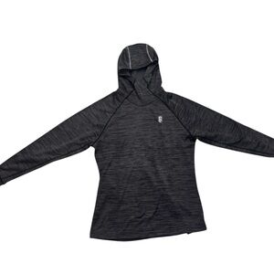 Grey Hiking Hooded Long Sleeve Top